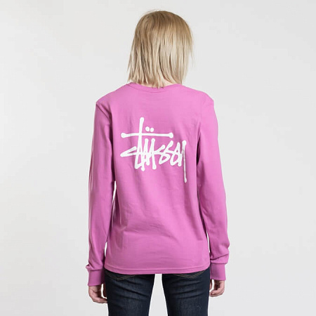 Лонгслив Stussy Basic Stussy Berry 2992600-BERRY