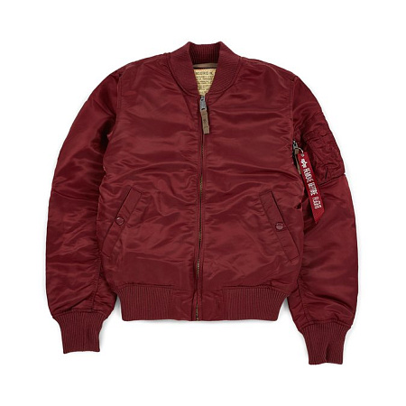 Мужская куртка бомбер Alpha Industries MA-1 VF 59 Burgundy 191118-184